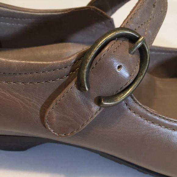 Abeo BIO System Womens Nadine Mary Jane Comfort Shoes Tan Leather size 8N Narrow - Picture 7 of 15